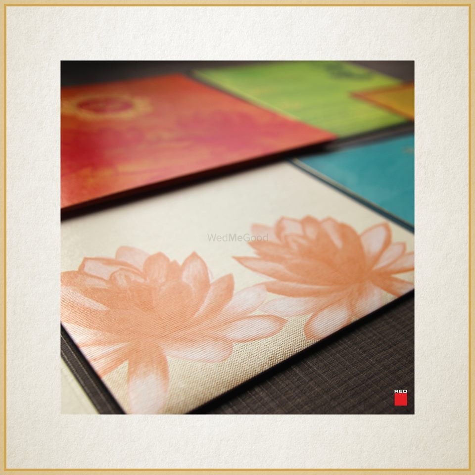 Photo From The Vibrant Lotus Wedding Card - By Red Square Communications