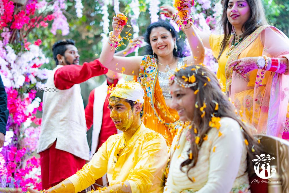 Photo From Anushree and Anirudh Haldi Ceremony - By 7thSky Productions