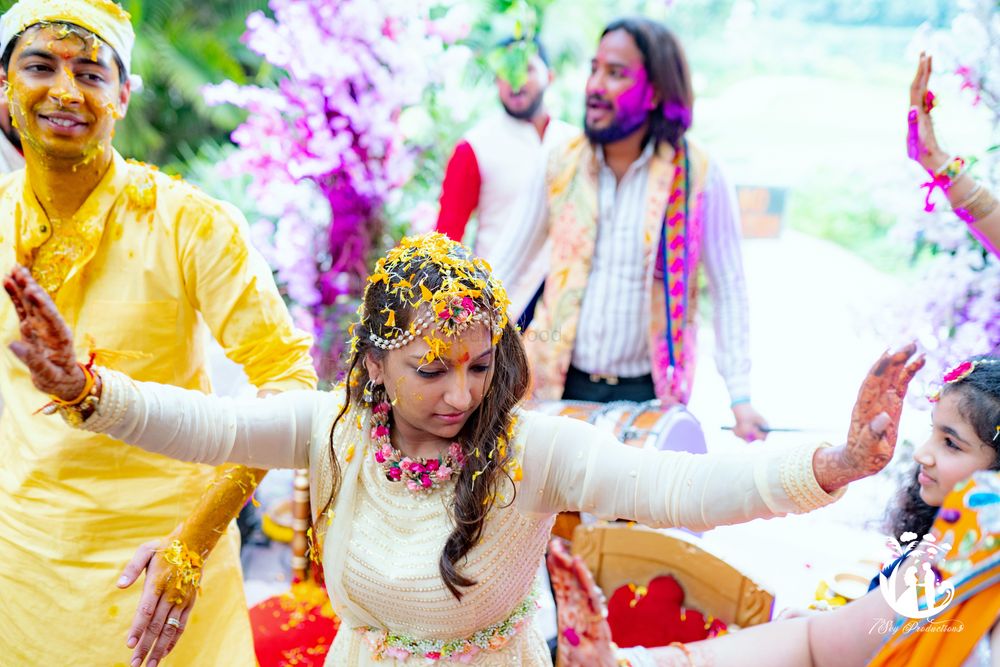 Photo From Anushree and Anirudh Haldi Ceremony - By 7thSky Productions