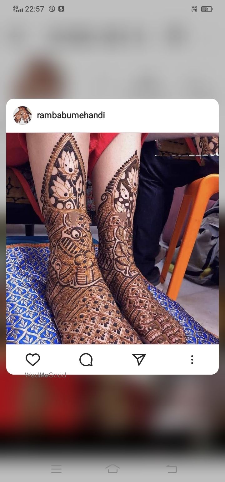 Photo From bride leg mehndi designs - By Rohit Patel Mehandi Arts