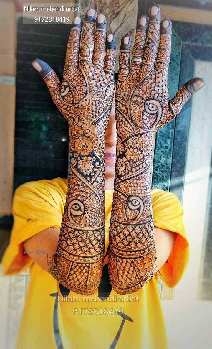 Photo From bride back hand mehndi designs - By Rohit Patel Mehandi Arts