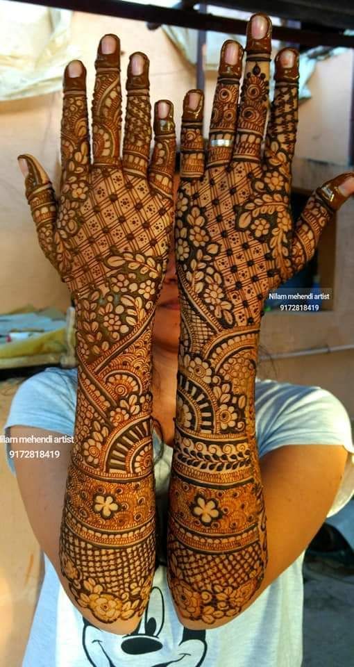 Photo From bride back hand mehndi designs - By Rohit Patel Mehandi Arts