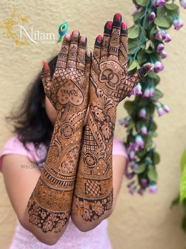 Photo From bride back hand mehndi designs - By Rohit Patel Mehandi Arts