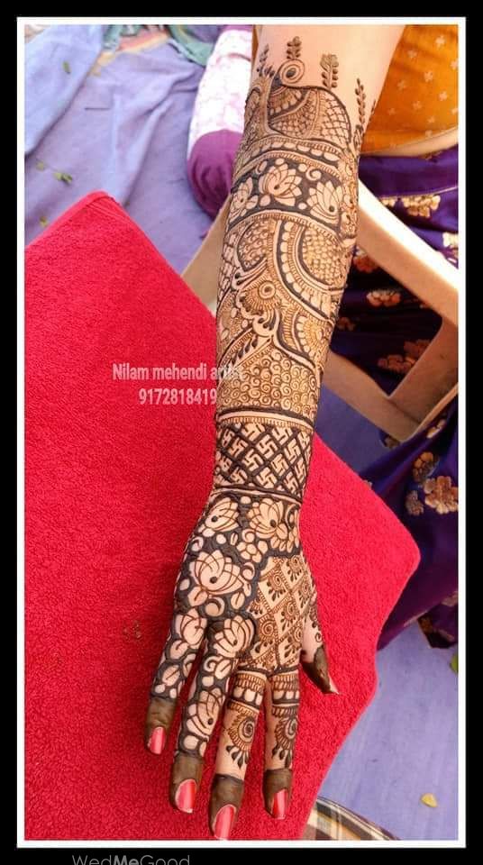 Photo From bride back hand mehndi designs - By Rohit Patel Mehandi Arts