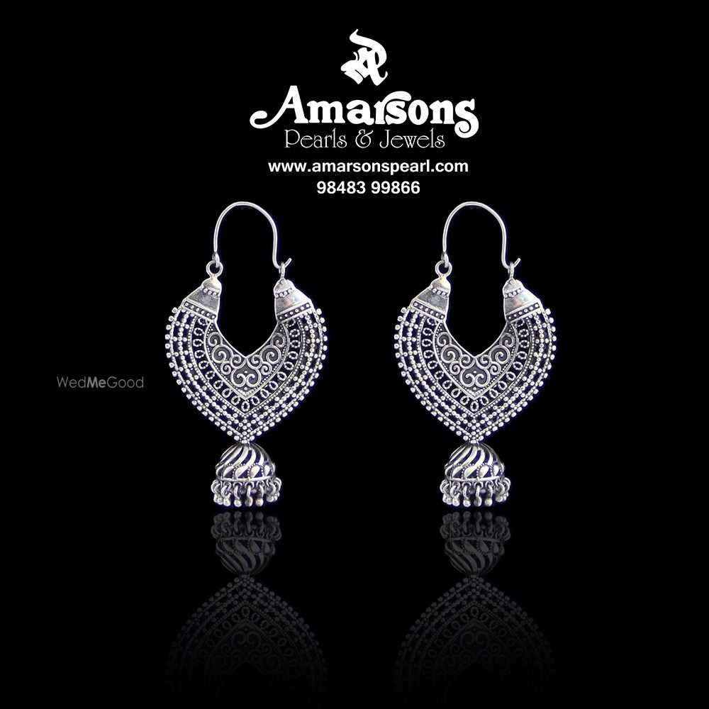 Photo From Silver Antique Hanging - By Amarsons Pearls & Jewels