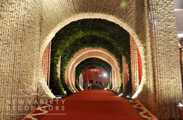Photo of tunnel flower decor