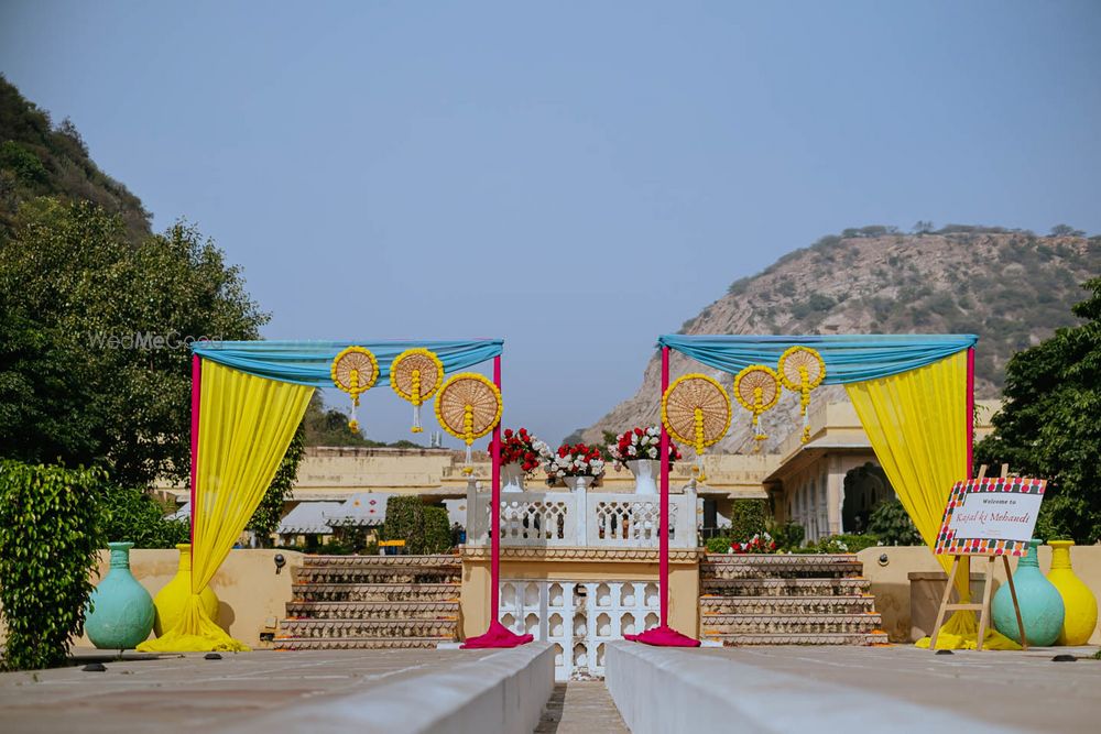 Photo From MEHENDI ONCE UPON A TIME AT THE BAGH JAIPUR - By Balaji Events