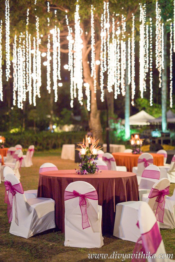 Photo of Engagement decor idea with hanging fairy lights