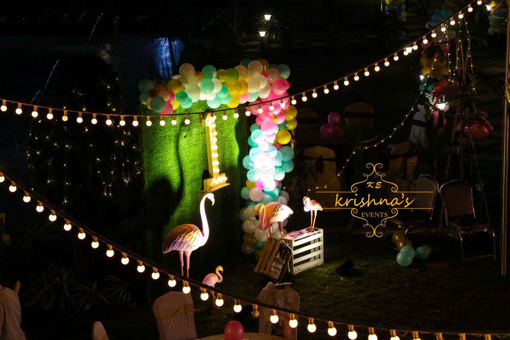 Photo From Saanvi & Shritha 1 st Birthday Flamingo theme at Resort - By Krishna's Events