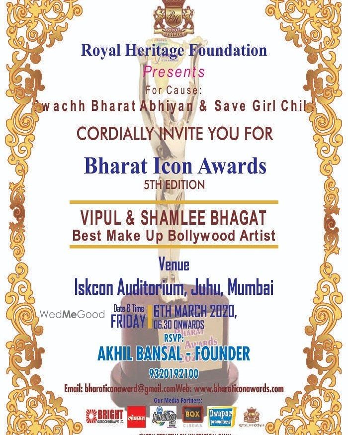 Photo From Awards & Recognition - By Shamlee Bhagat Permanent & Beauty Makeup