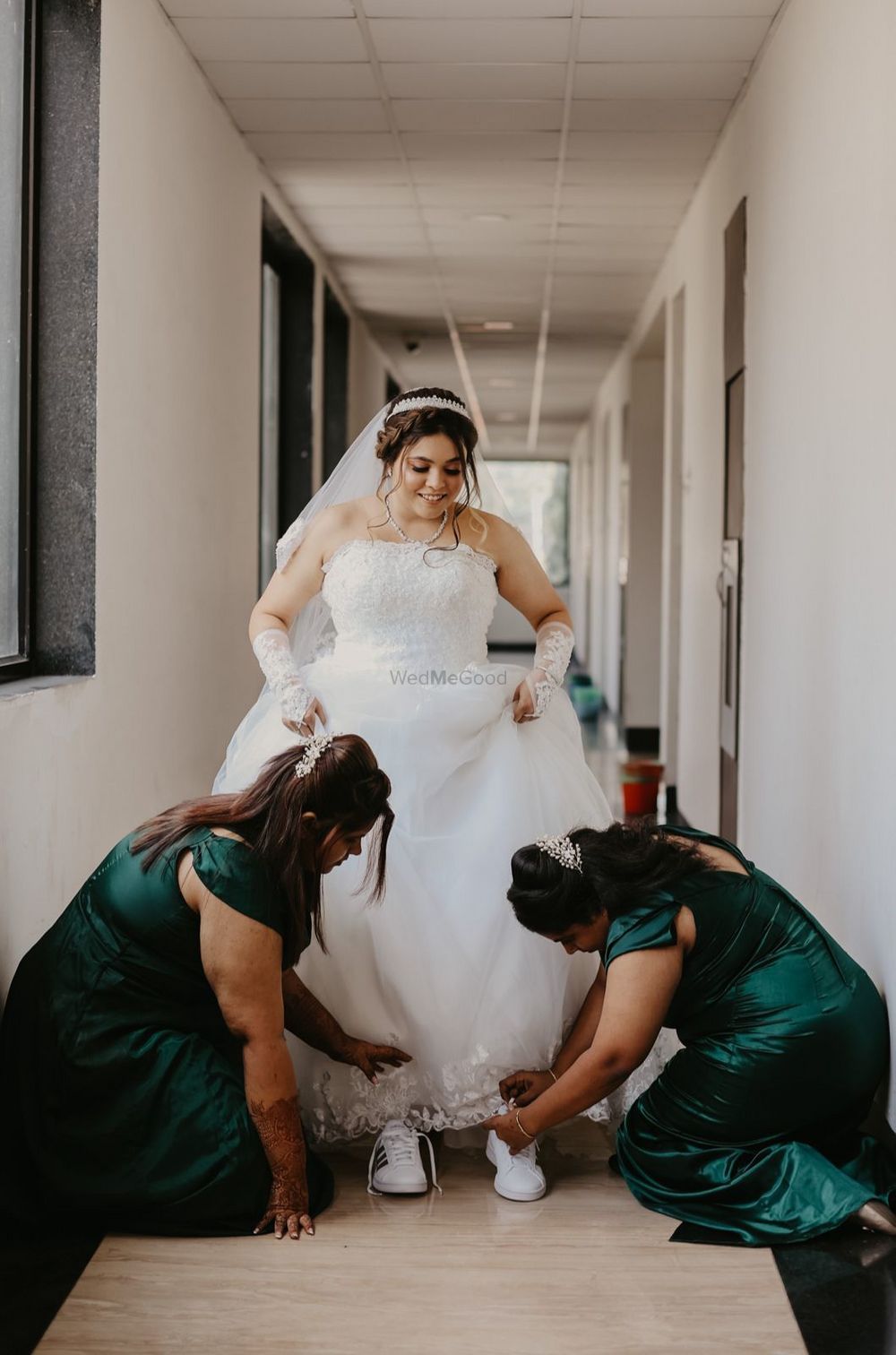 Photo From Bride Tejrina Catholic Wedding Look - By Saher Mulla
