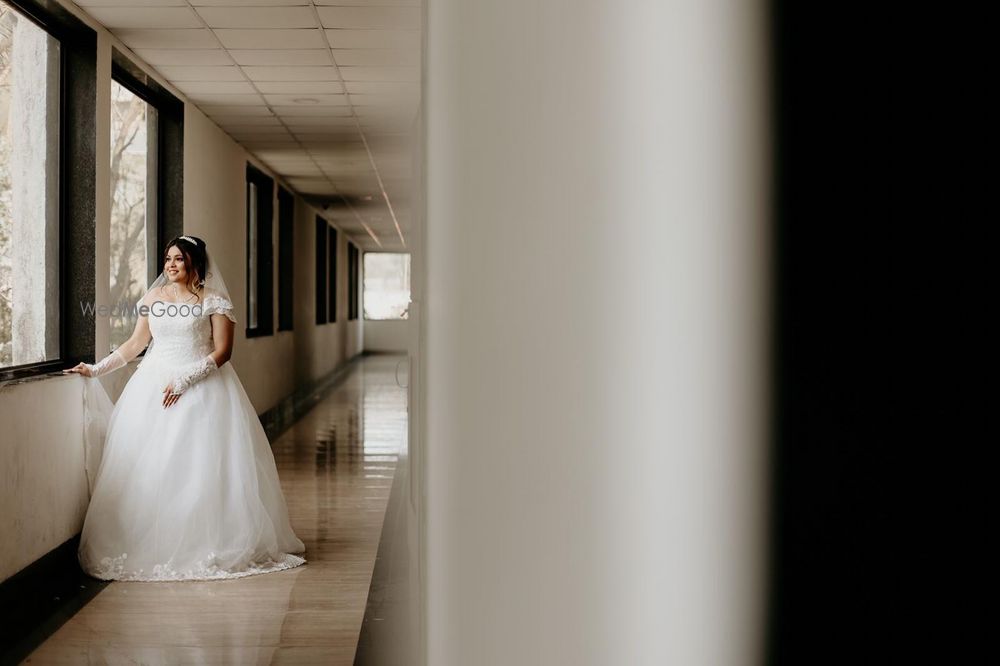 Photo From Bride Tejrina Catholic Wedding Look - By Saher Mulla