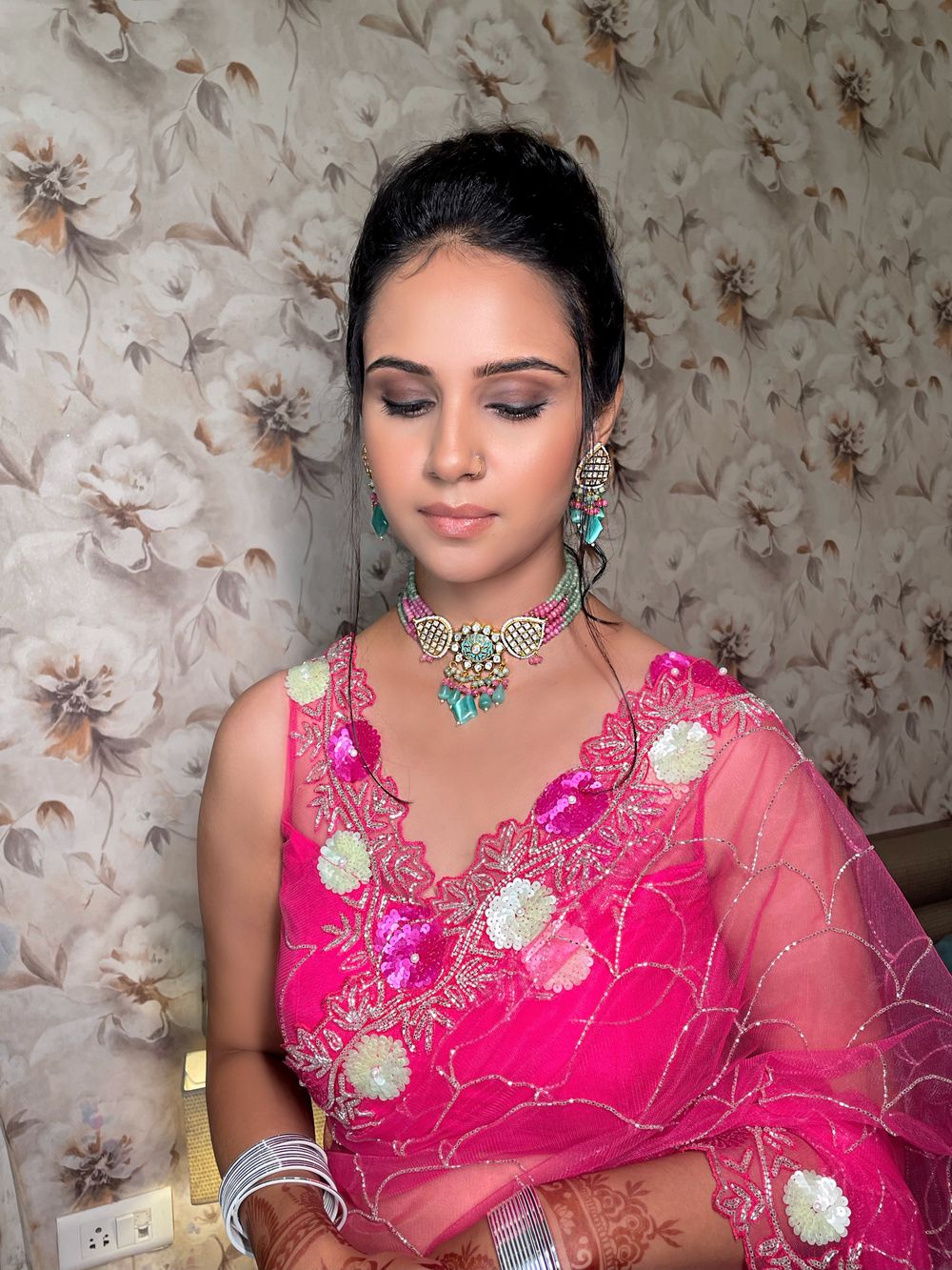 Photo From Priyanka- Retro Engagement Glam - By Geetika Mudgal