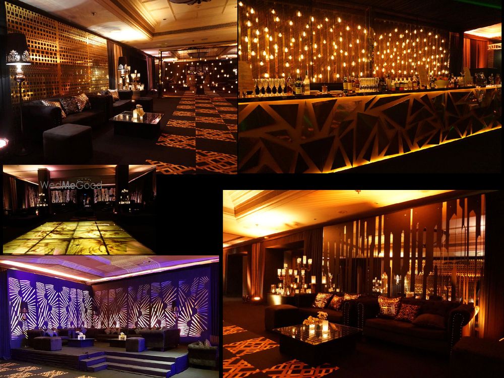 Photo From Opulent Black with a Distinctive Gold-Cocktail Decor - By Aura By Gautam Vedi