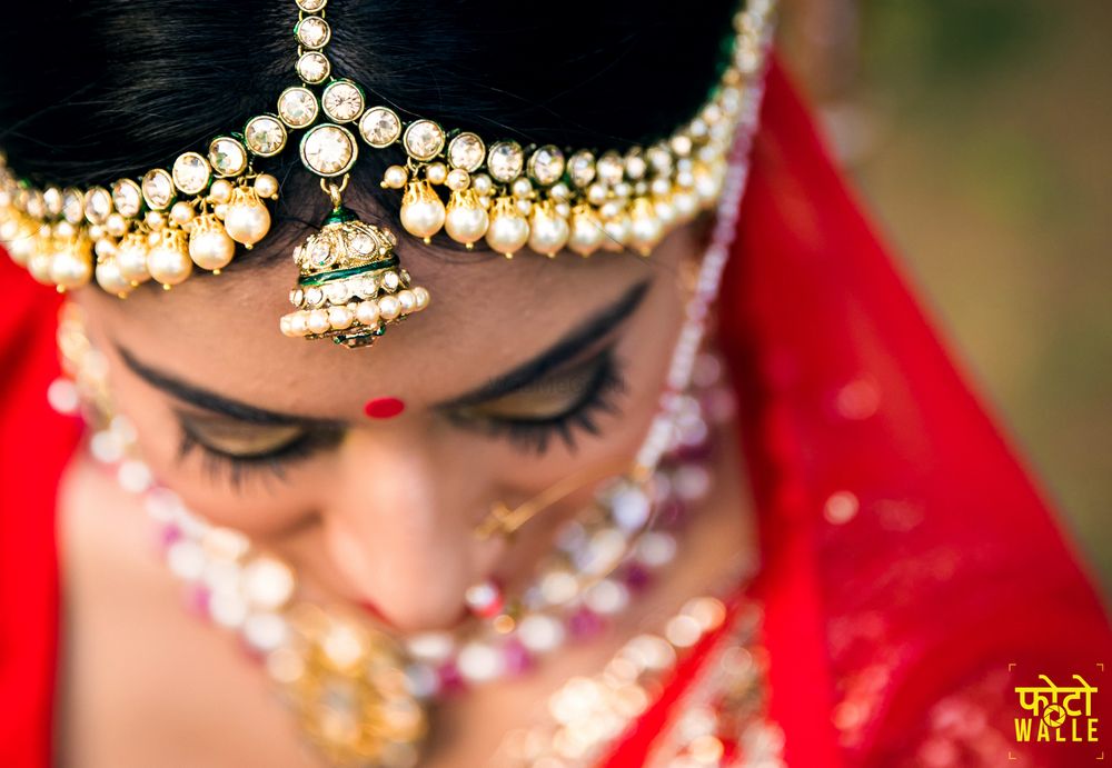 Photo of Unique bridal mathapatti