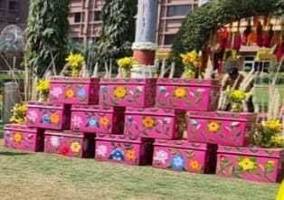 Photo From MEHENDI CEREMONY AT CLARKS SHIRAJ - By Wedding Decor And Events