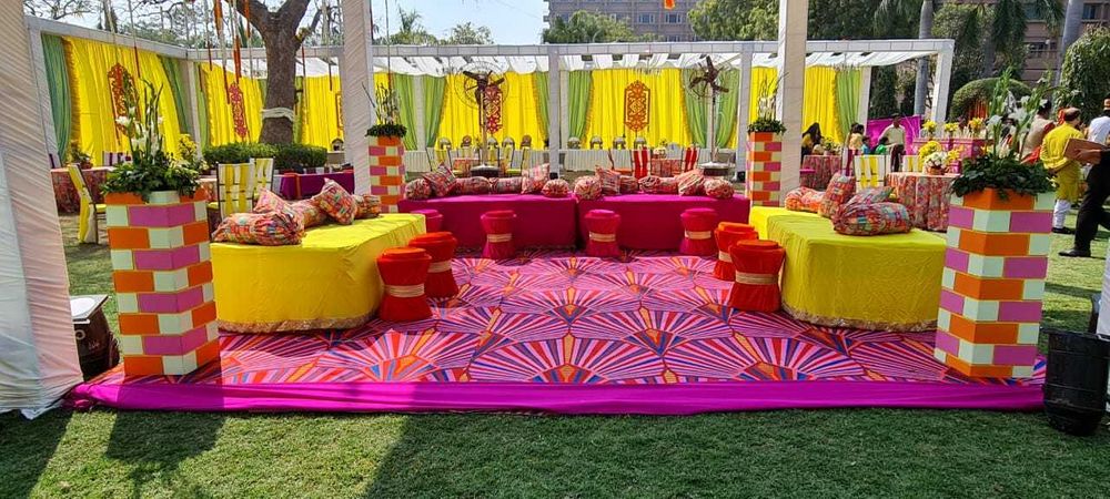 Photo From MEHENDI CEREMONY AT CLARKS SHIRAJ - By Wedding Decor And Events