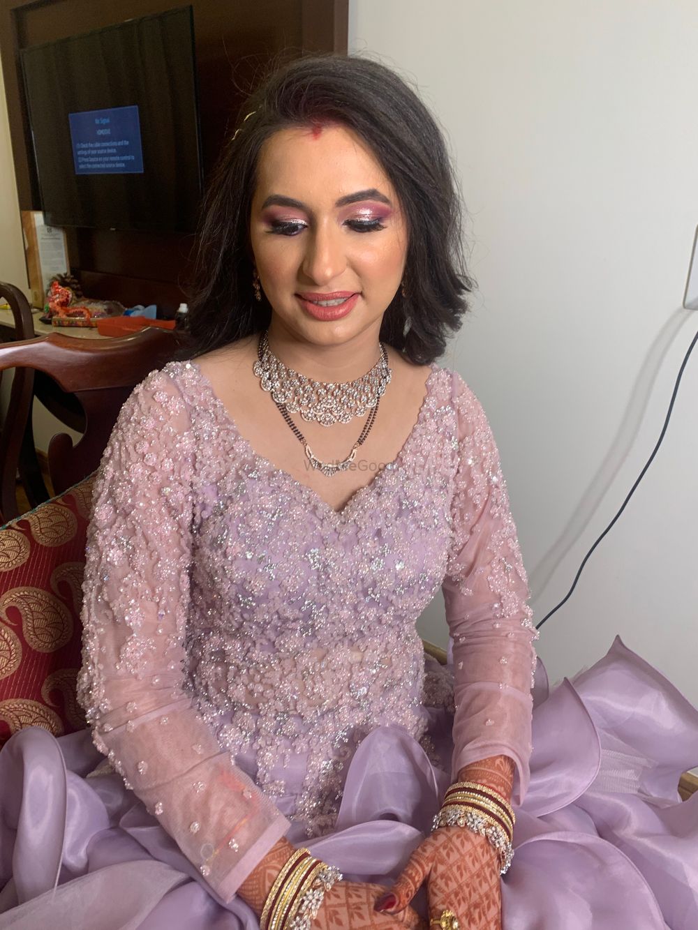 Photo From Samridhi Reception Makeup - By Makeovers by Simran Arora
