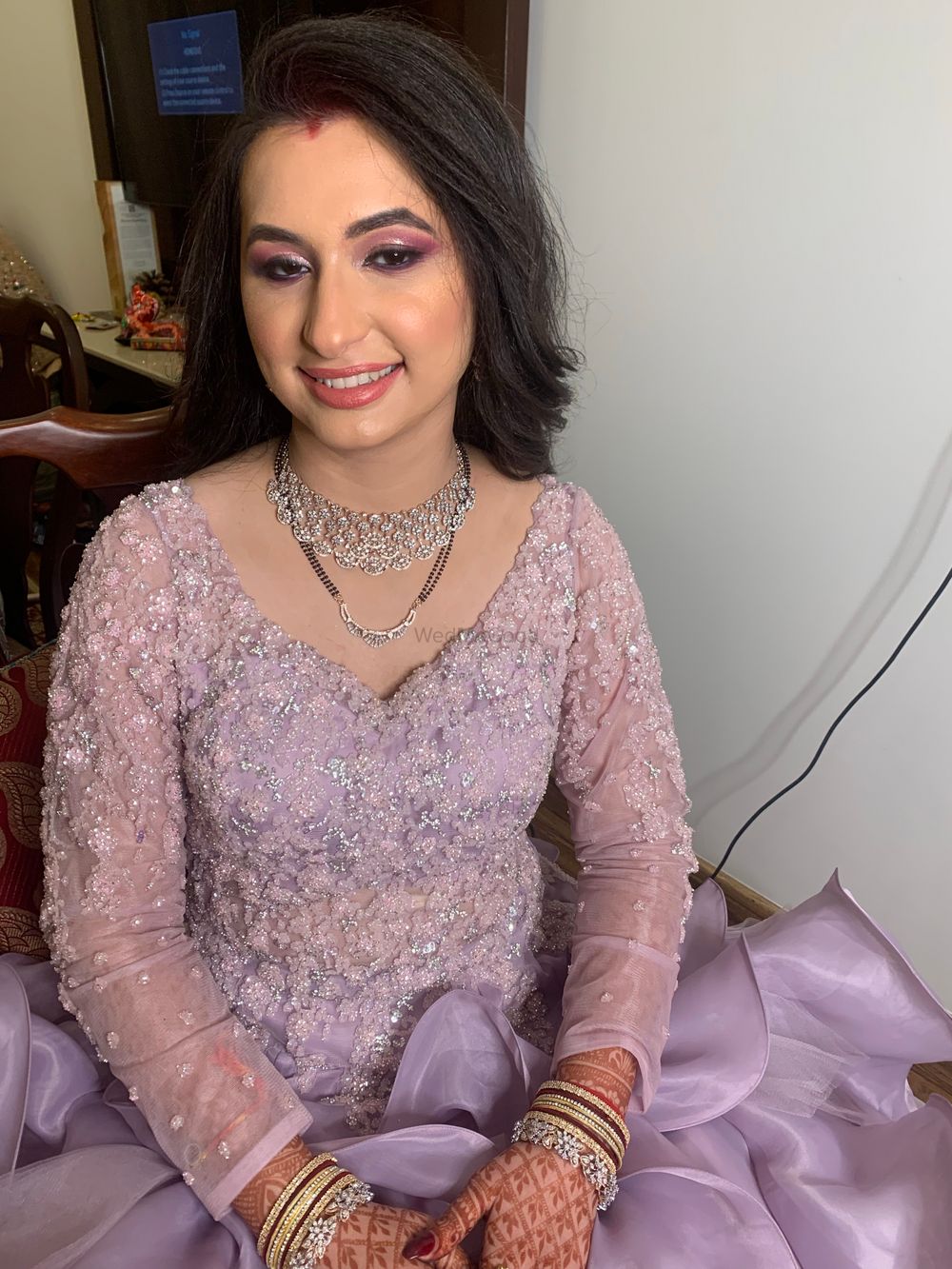 Photo From Samridhi Reception Makeup - By Makeovers by Simran Arora