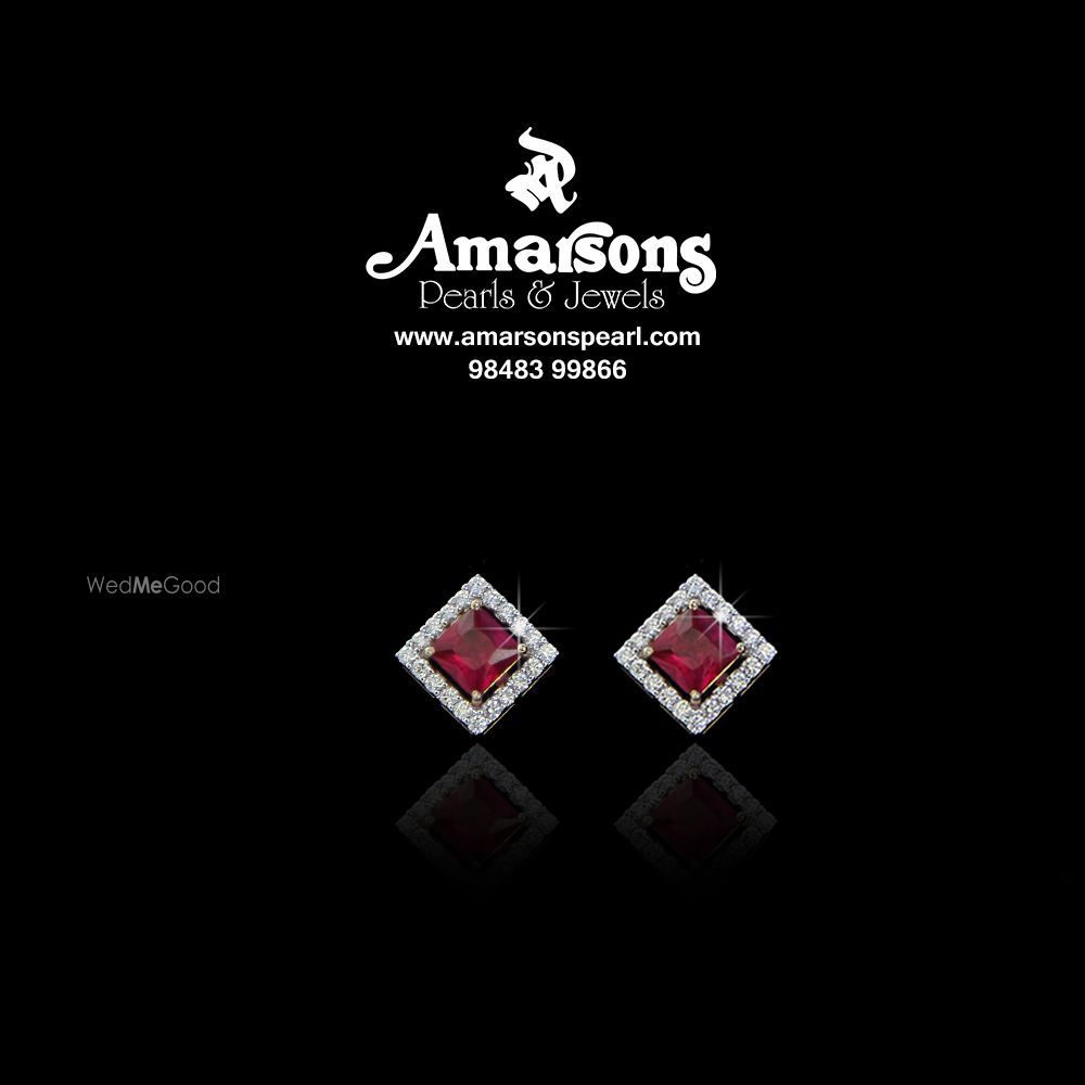 Photo From Diamond Studd Earrings - By Amarsons Pearls & Jewels