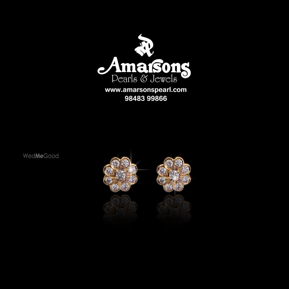 Photo From Diamond Studd Earrings - By Amarsons Pearls & Jewels