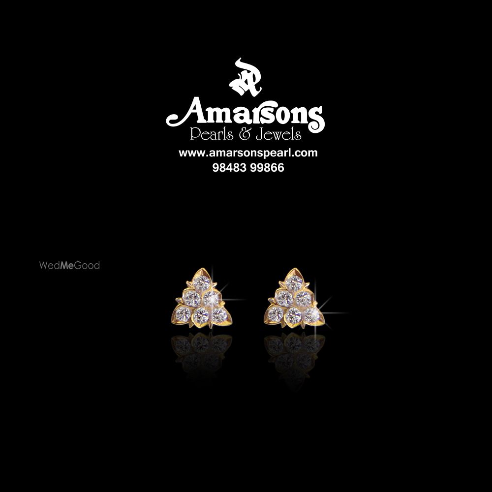 Photo From Diamond Studd Earrings - By Amarsons Pearls & Jewels