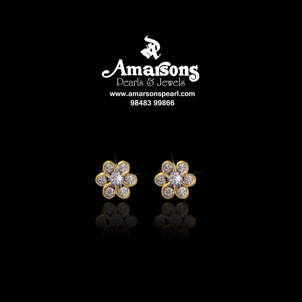 Photo From Diamond Studd Earrings - By Amarsons Pearls & Jewels
