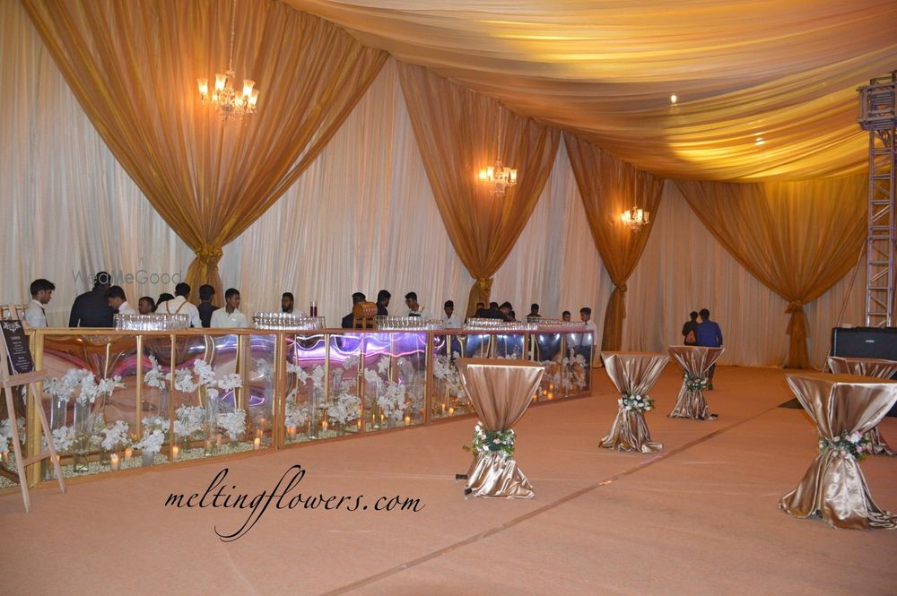 Photo From Cocktail Theme Decor at Clarks Exotica - By Melting Flowers