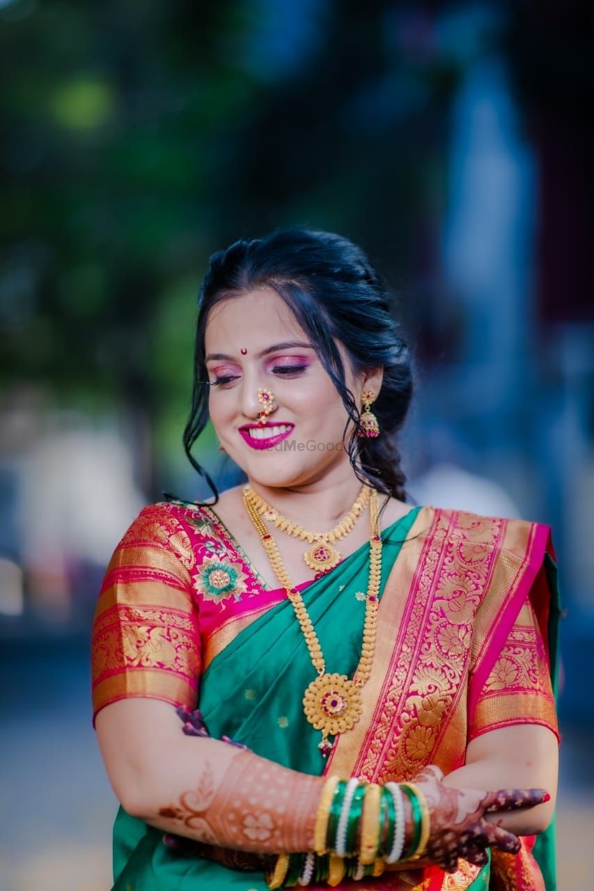 Photo From Sandya’s engagement makeover  - By Makeovers by Deepali Nawale