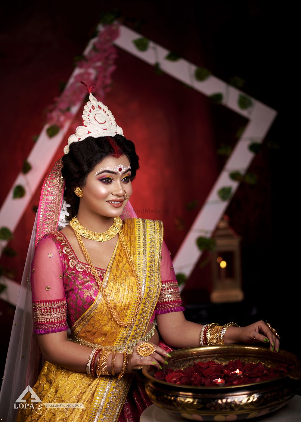 Photo From BENGALI FUSION BRIDAL MAKEOVER - By Lopa's Makeover and Studio Gouri