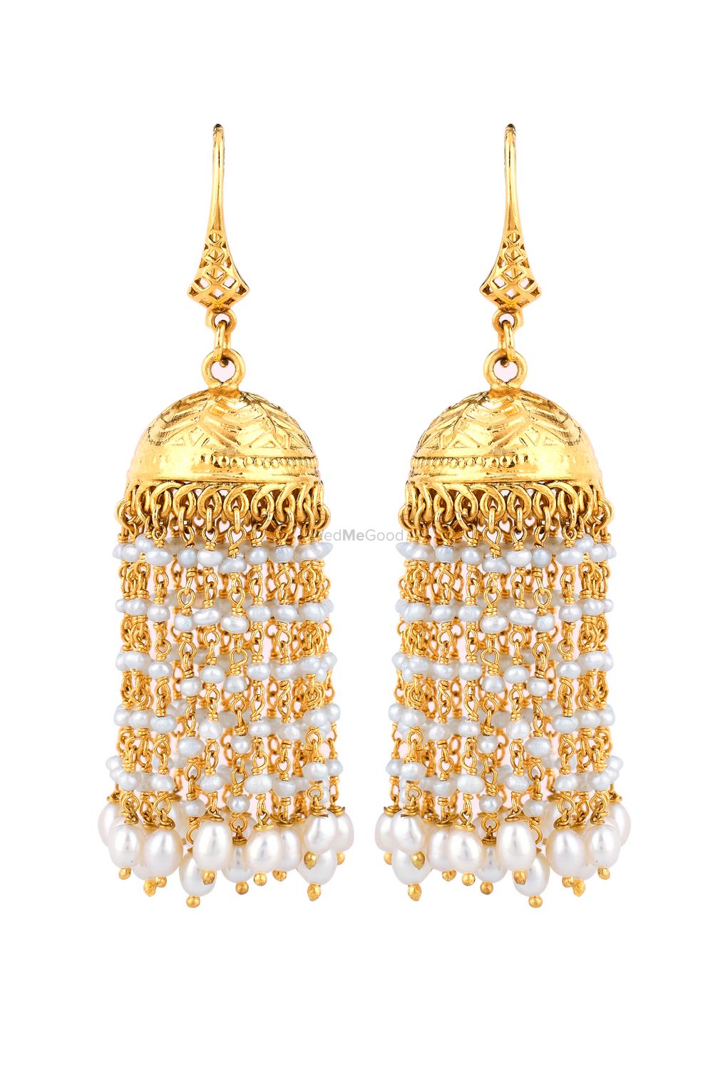 Photo of gold jhumkis earrings