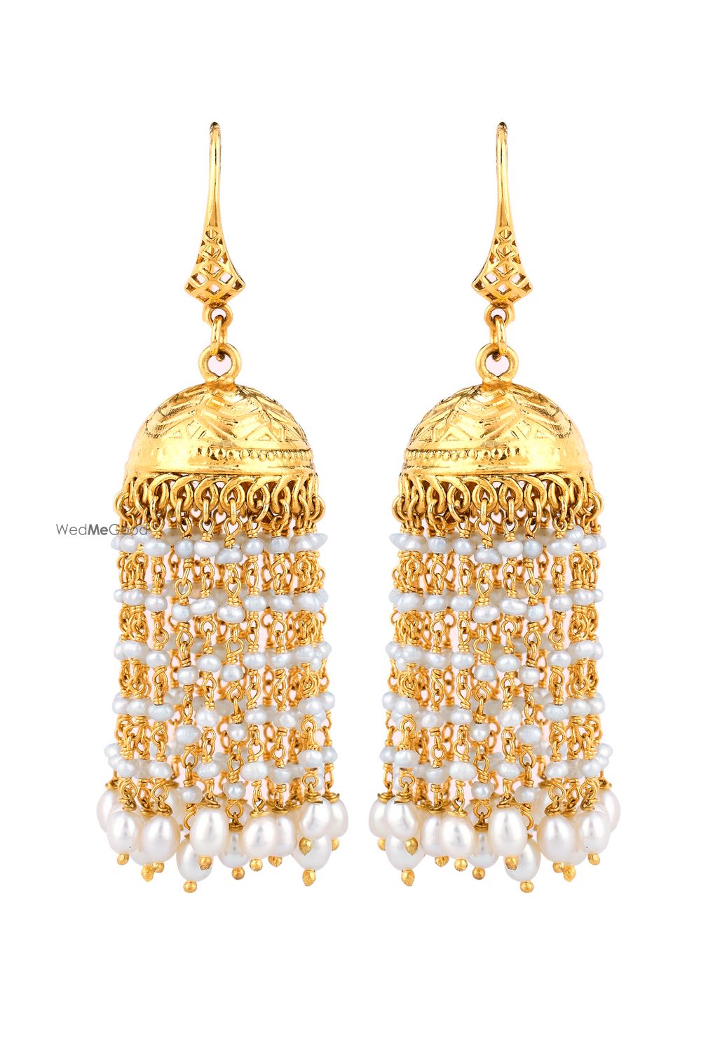 Photo of gold jhumkis earrings