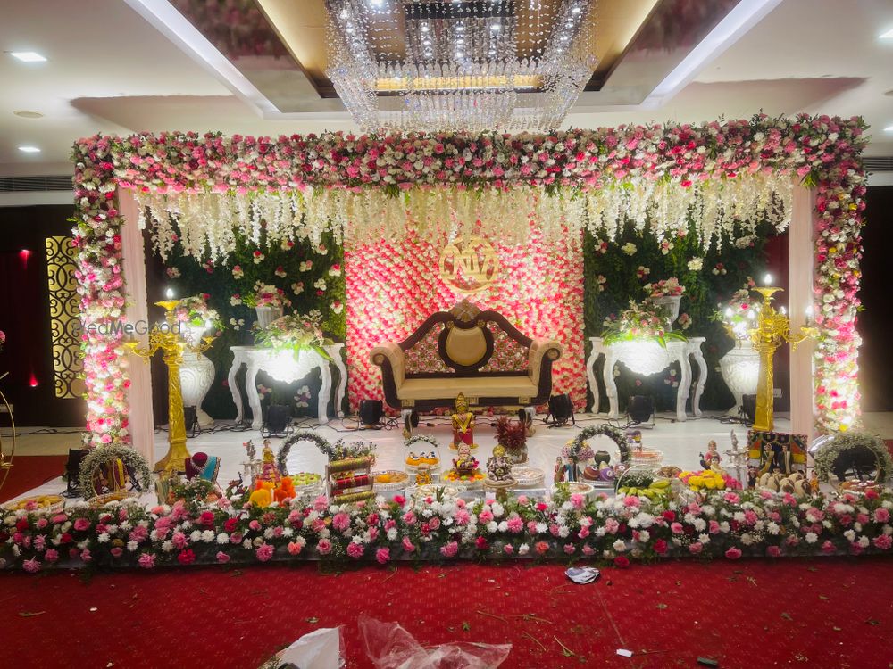 Photo From Reception & Engagement Background  - By New Lotus Flower Decoration