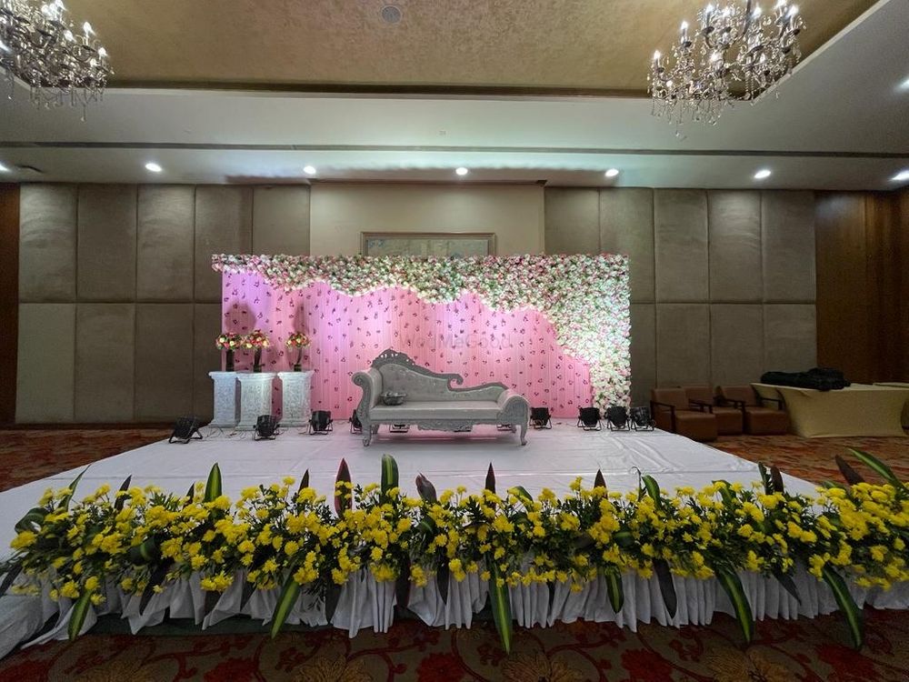 Photo From Reception & Engagement Background  - By New Lotus Flower Decoration