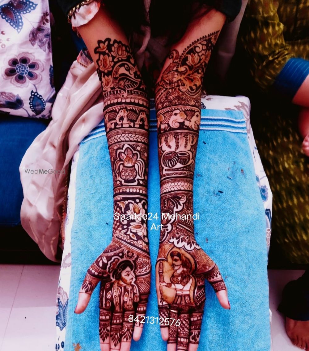 Photo From Bridal Mehandi latest work - By Sparkle 24 Mehandi Art