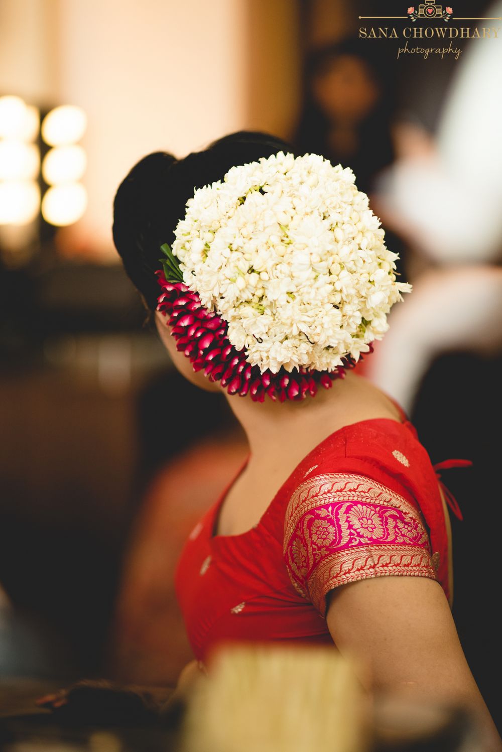 Photo of Gajra bun for bridal hairstyle