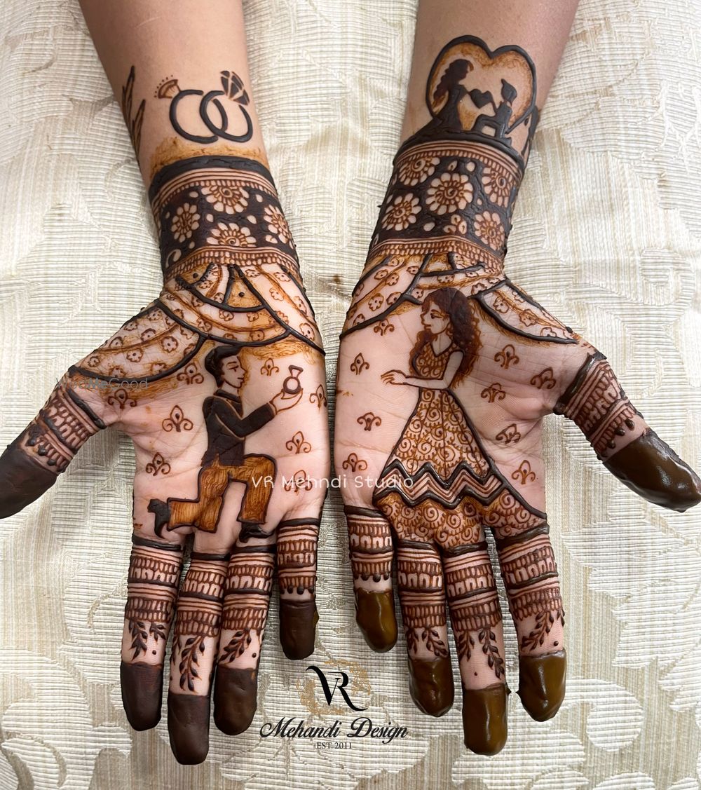 Photo From Engagement Mehndi - By VR Mehndi Studio Rajkot