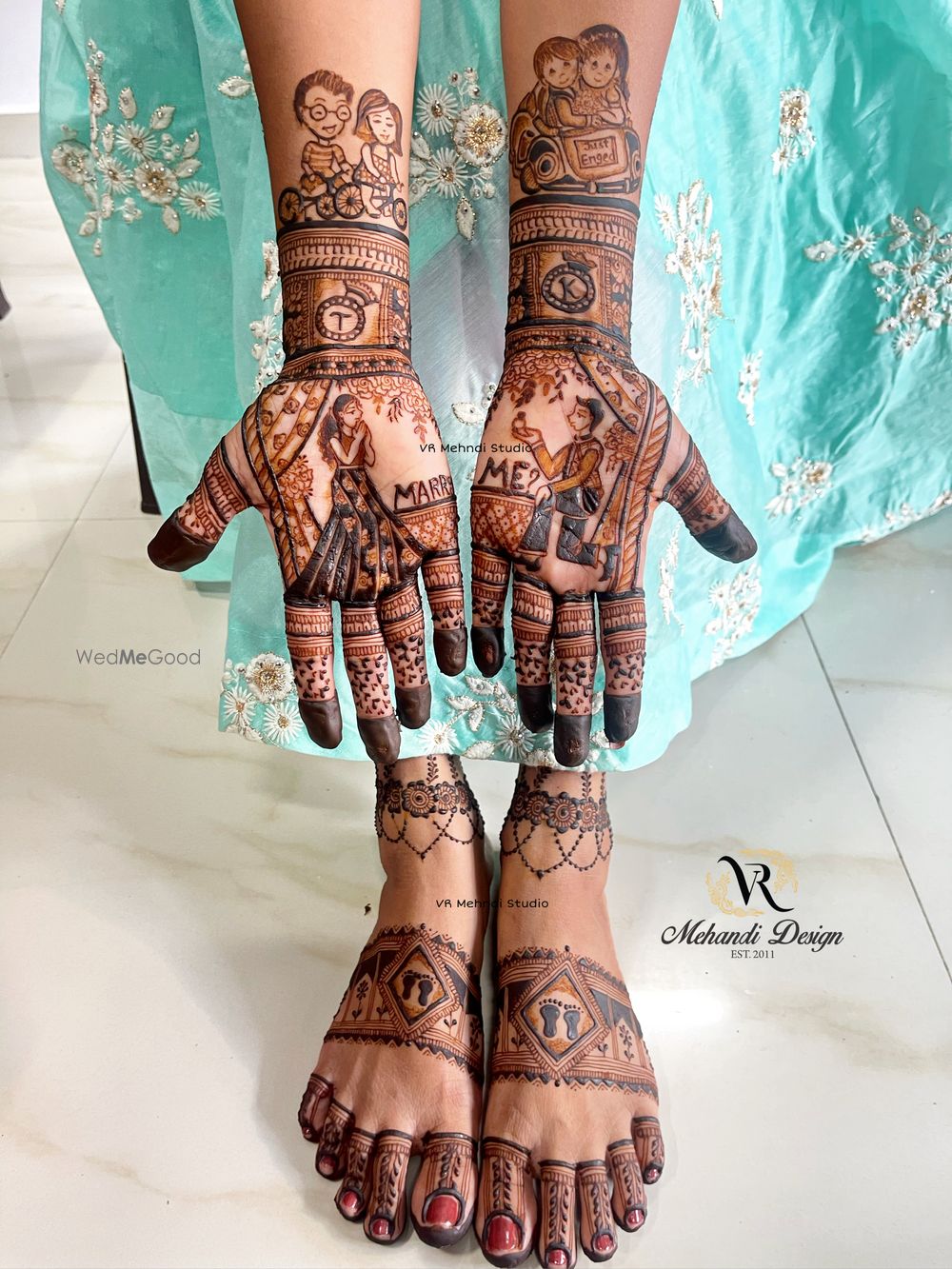 Photo From Engagement Mehndi - By VR Mehndi Studio Rajkot