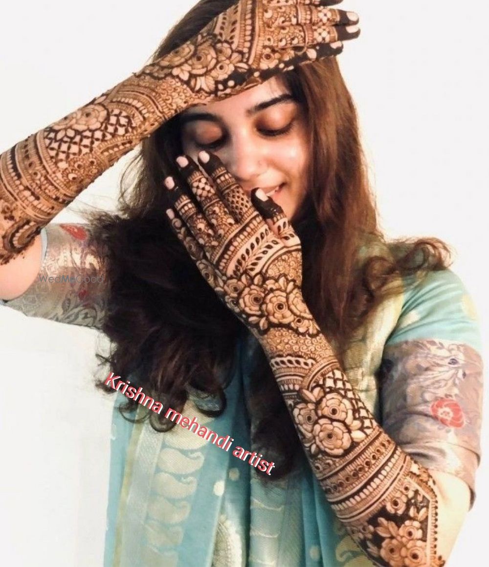 Photo From bridal mehndi designs - By Krishna Mehandi Artist