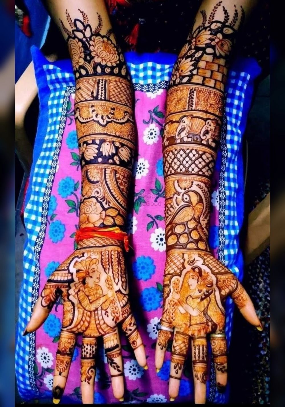 Photo From bridal special designs - By Krishna Mehandi Artist