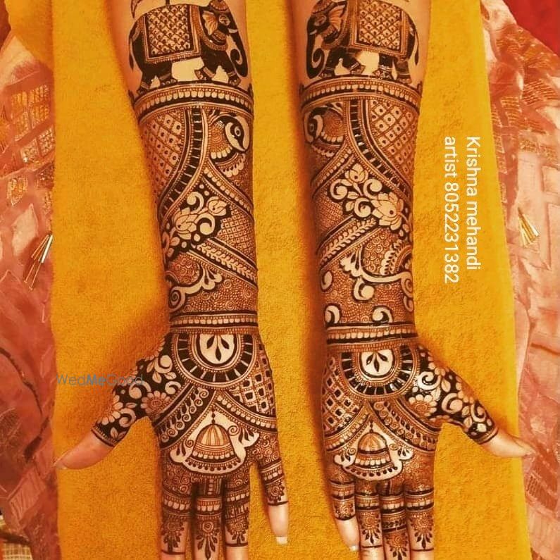 Photo From bridal special designs - By Krishna Mehandi Artist