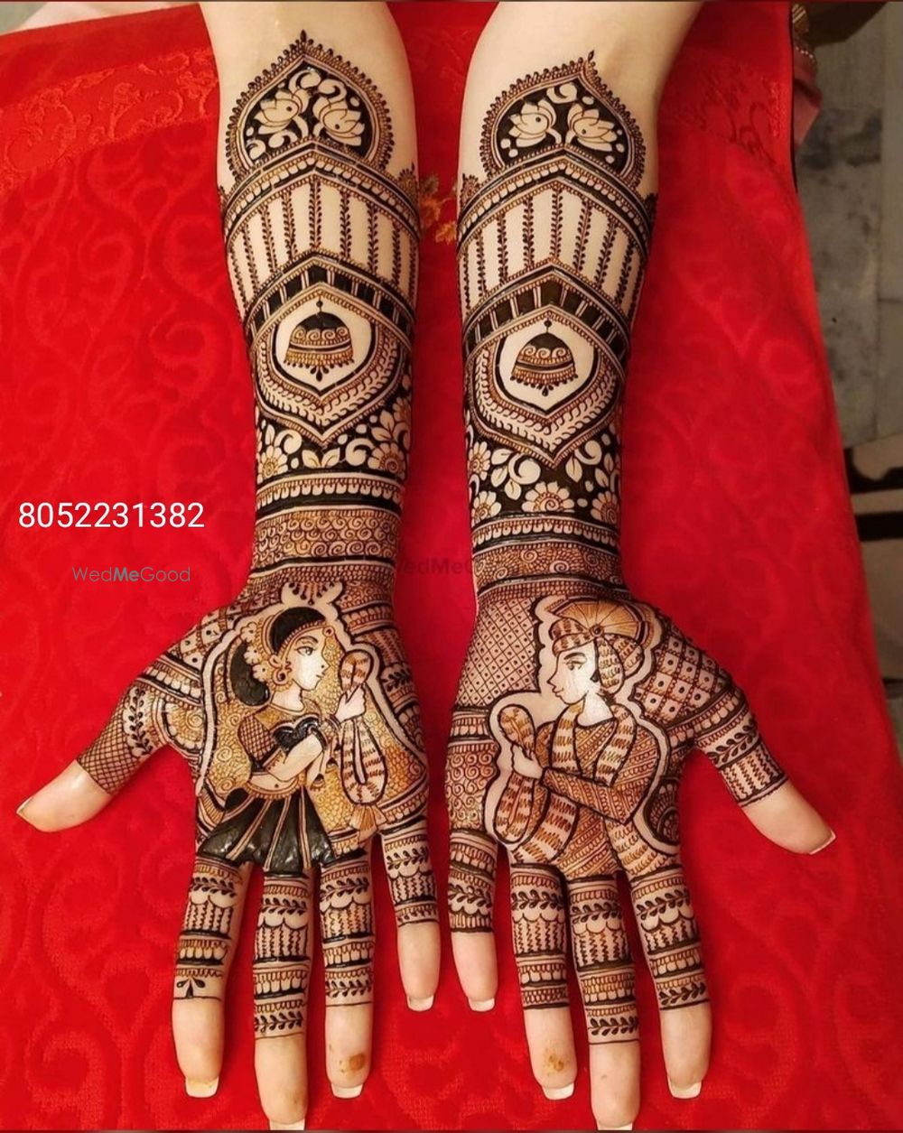 Photo From bridal special designs - By Krishna Mehandi Artist