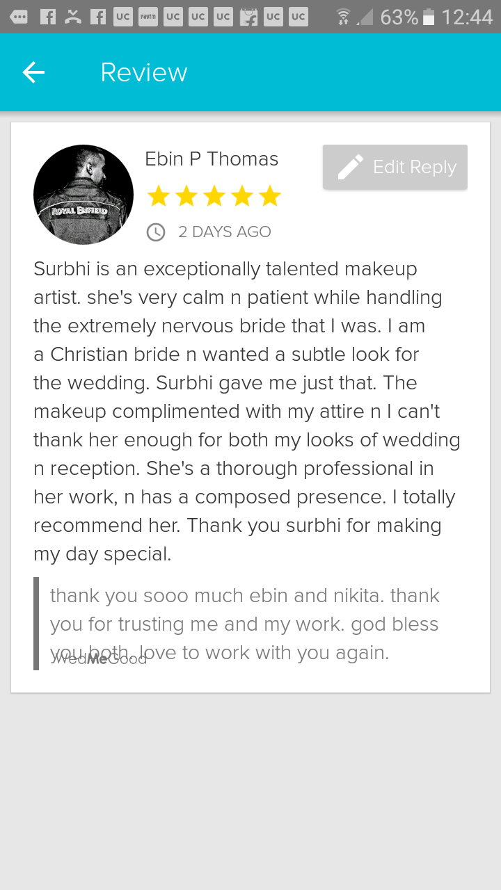 Photo From reviews by clients - By Surbhi Make Up Artist