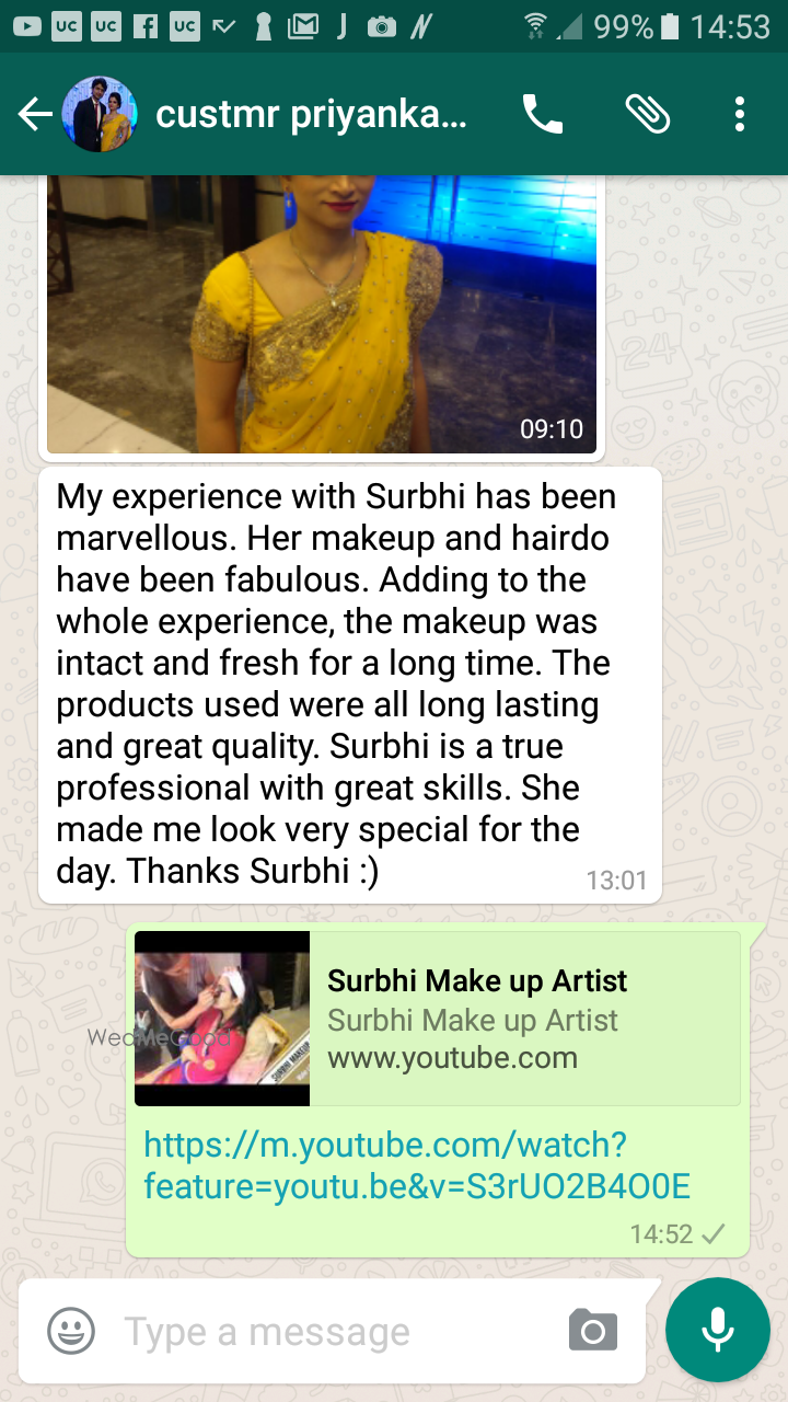 Photo From reviews by clients - By Surbhi Make Up Artist