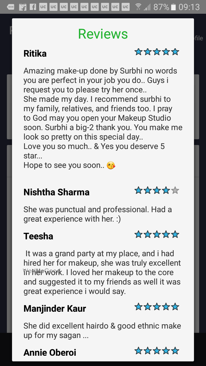 Photo From reviews by clients - By Surbhi Make Up Artist