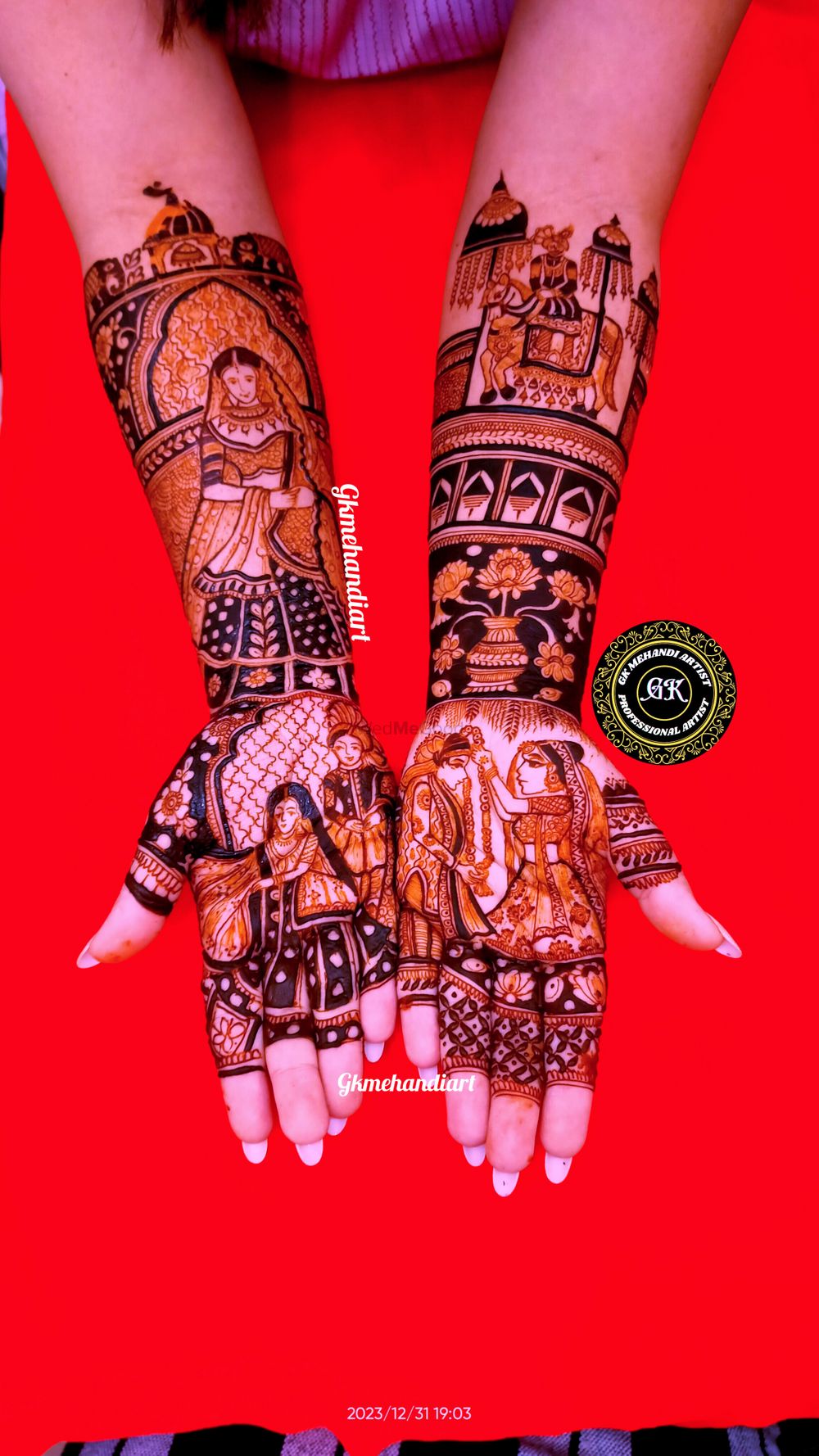 Photo From Bridal Mehndi Design - By GK Mehandi Artist