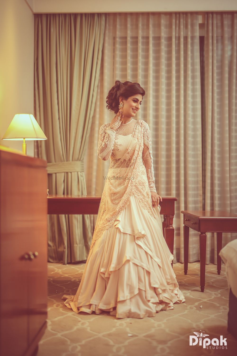 Photo of Modern gown lehenga for engagement