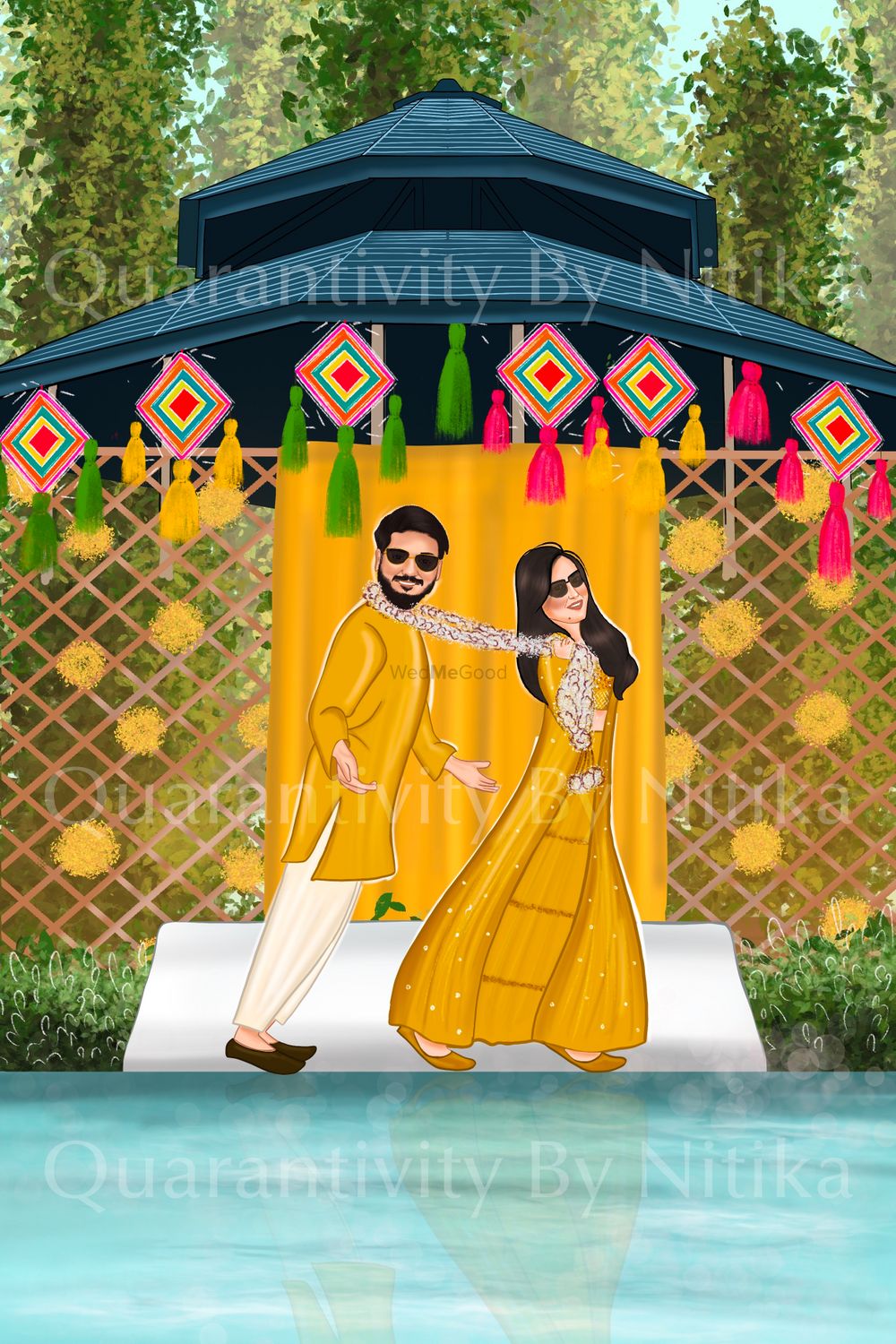 Photo From Caricature Beach Wedding Invite - Goa  - By Quarantivity By Nitika