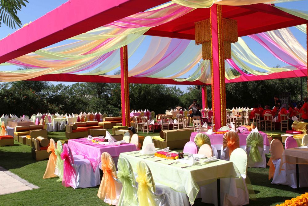 Photo of colorful drapes