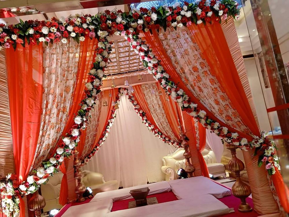 Photo From mandap . home decoration - By Moonlight Wedding Planner And Events